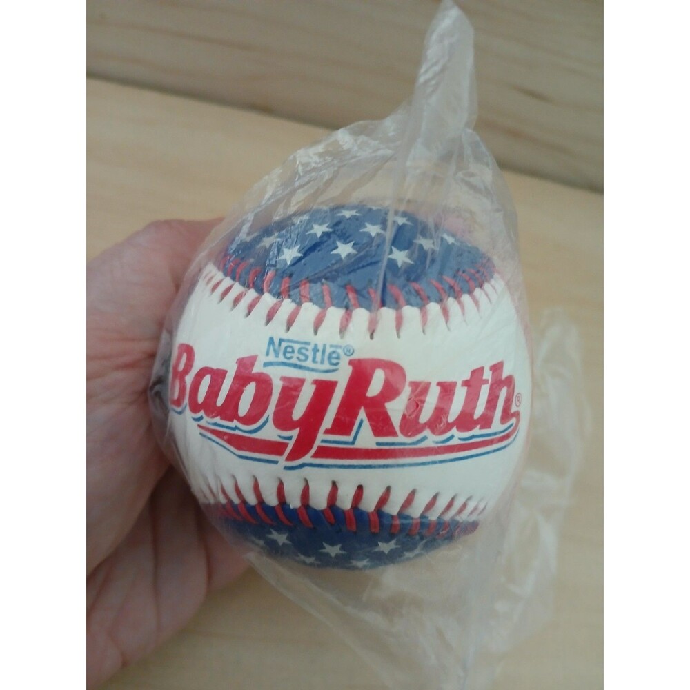 Nestle Baby Ruth Hard Baseball Red White Blue Stars Collectors Gift Idea - Picture 2 of 6